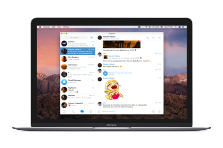 macOS için Telegram uygulaması